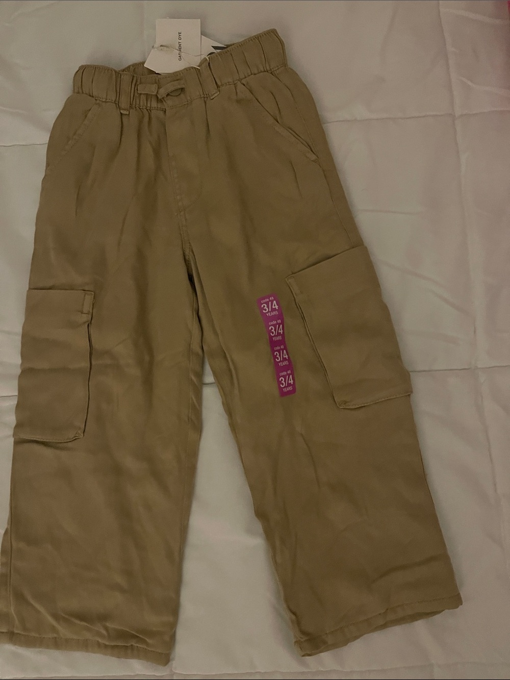 Zara Kids Cargo Joggers in Khaki
